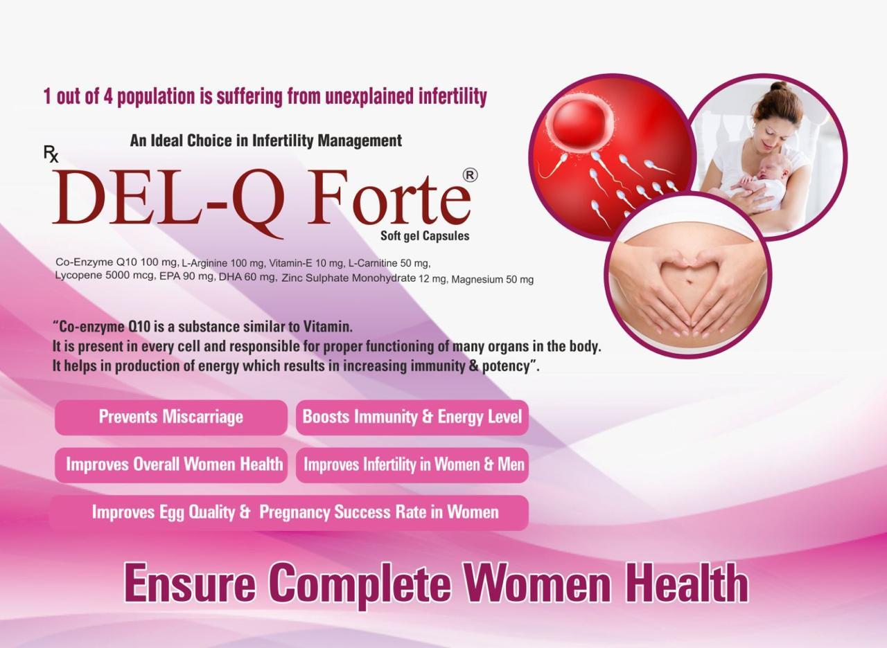 DEL-Q Forte women's health artwork